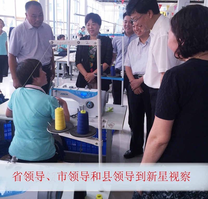 市领导，县委书记和新星总经理视察和指导2